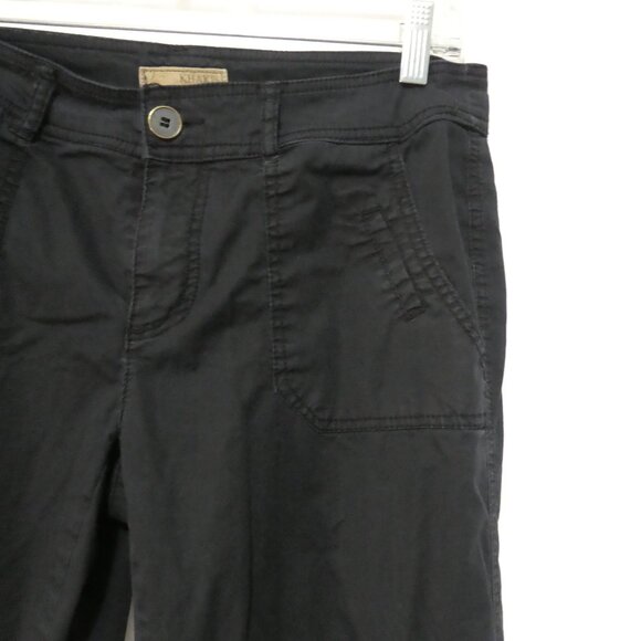 KHAKIS | size 4 | Casual Black Cotton Cargo Pants - Picture 5 of 16